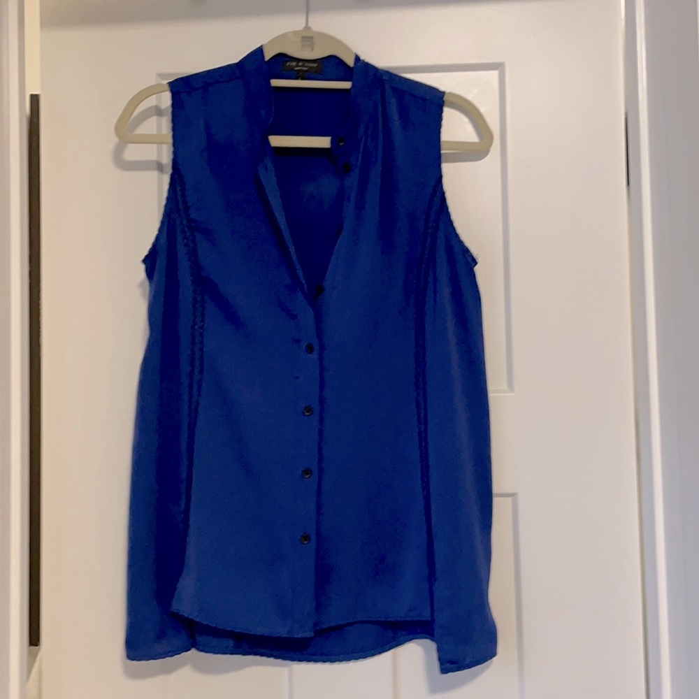 Rag & Bone Blue button down blouse